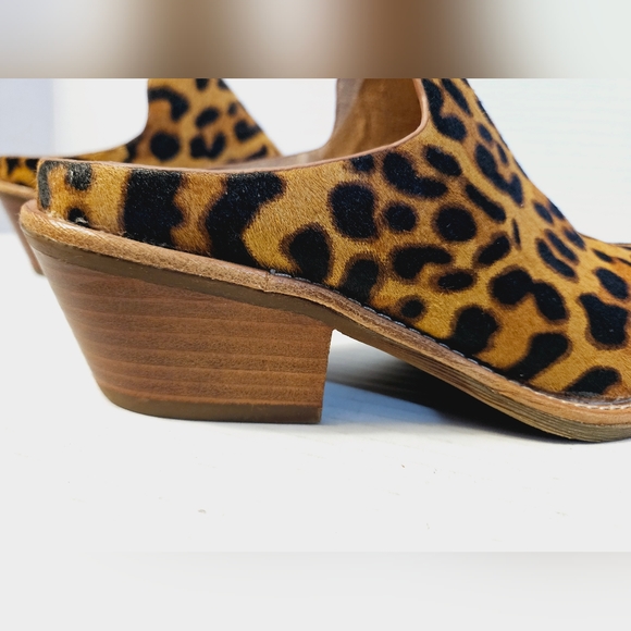 Sofft Ameera Cow hair & leather Animal Print Heeled Mule - Picture 2 of 14